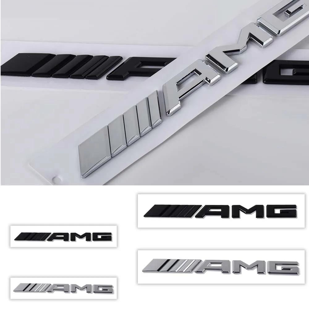 3D значок AMG для автомобиля, ABS наклейка на задний багажник, Декоративный аксессуар для Mercedes Benz W108 W124 W126 W140 W168 W169 W176 W177 W212 GLA