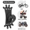 Universal Bicycle Mobile Phone Holder Silicone Motorcycle Handlebar Phone Stand