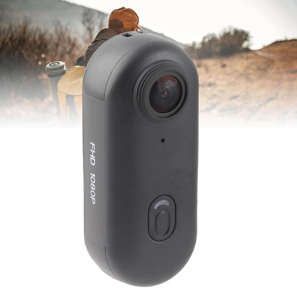 Pet Collar Camera 1080P HD Wireless Wide Angle Magnetic Wrable Video Recorder Small Action Camera with Back Clip for Outdoor Sports