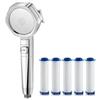 Showerhead Four Speed Adjustment Filter for Shower Knobs One Click Water Stop Bathroom Accessories Replete Heads Showers Parts