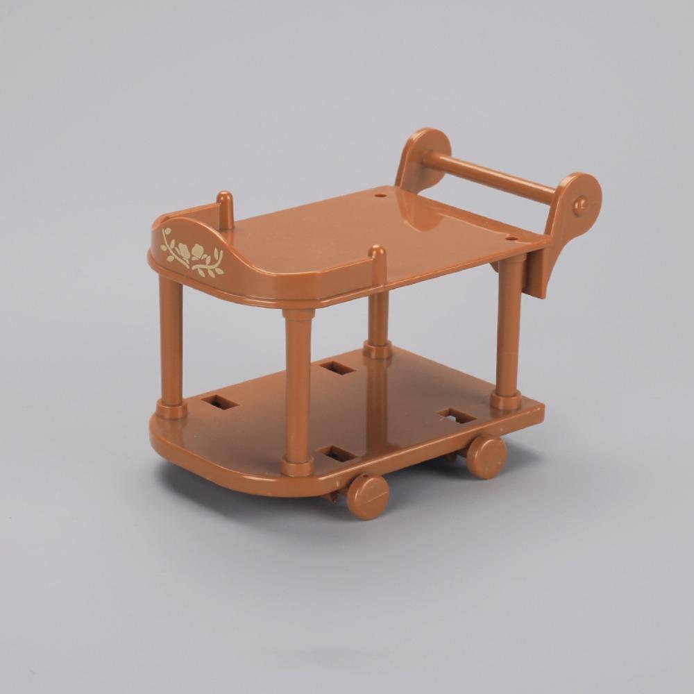 С моделью еды тележки для кукольного домика с едойМини-еда и игровая тележка для еды аксессуары для кукольного домика