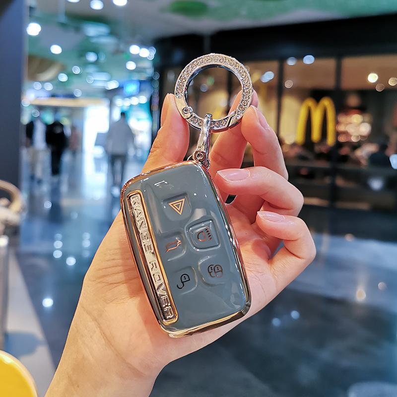 Модный чехол для ключей из ТПУ для Land Rover Range Rover Sport Discovery 3 4 Elander 2 Evoque, аксессуары, держатель, брелок в виде ракушки