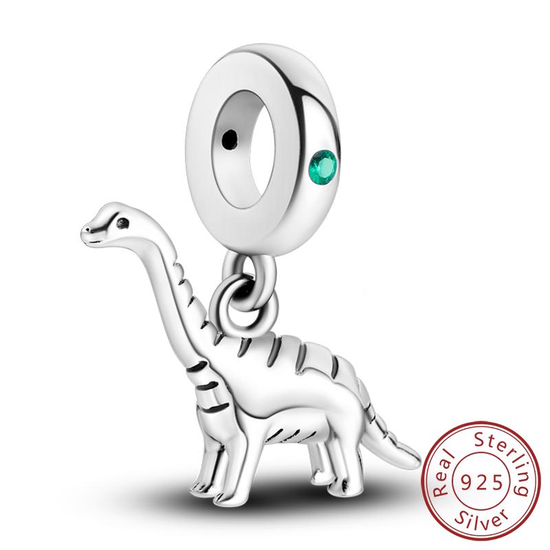 Медные Шармы Бусины Милые Шармы-Хамелеоны в форме Огненного Дракона Подходят для Оригинальных Подвесок Браслет Сделай Сам Женские Ювелирные Изделия Подарок