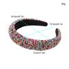 Handwoven Crystal Hair Bands From Europe And America, Women's Baroque Sponge Thickened Headband, Simple Hair Accessories