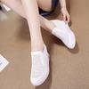 Fujin Genuine Leather White Comfy Height Wedges Shoes Woman Fashion Platform Sneakers Women Casual High Heels Footwear Women Spring Autumn