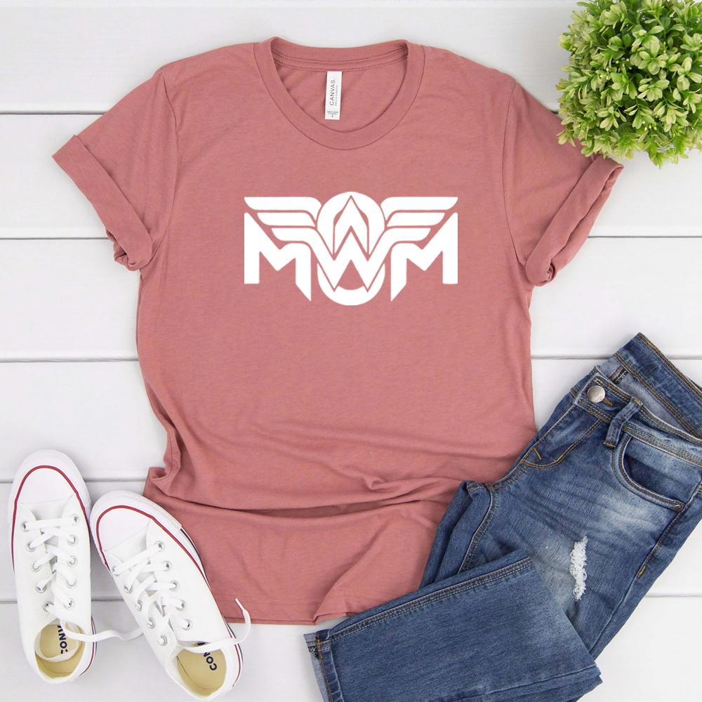 Футболка WonderWomen Смешная футболка для мамы Вдохновленная супергероями Футболка про жизнь мамы Футболка на День матери Винтажные топы Харадзюку Подарок для мамочки