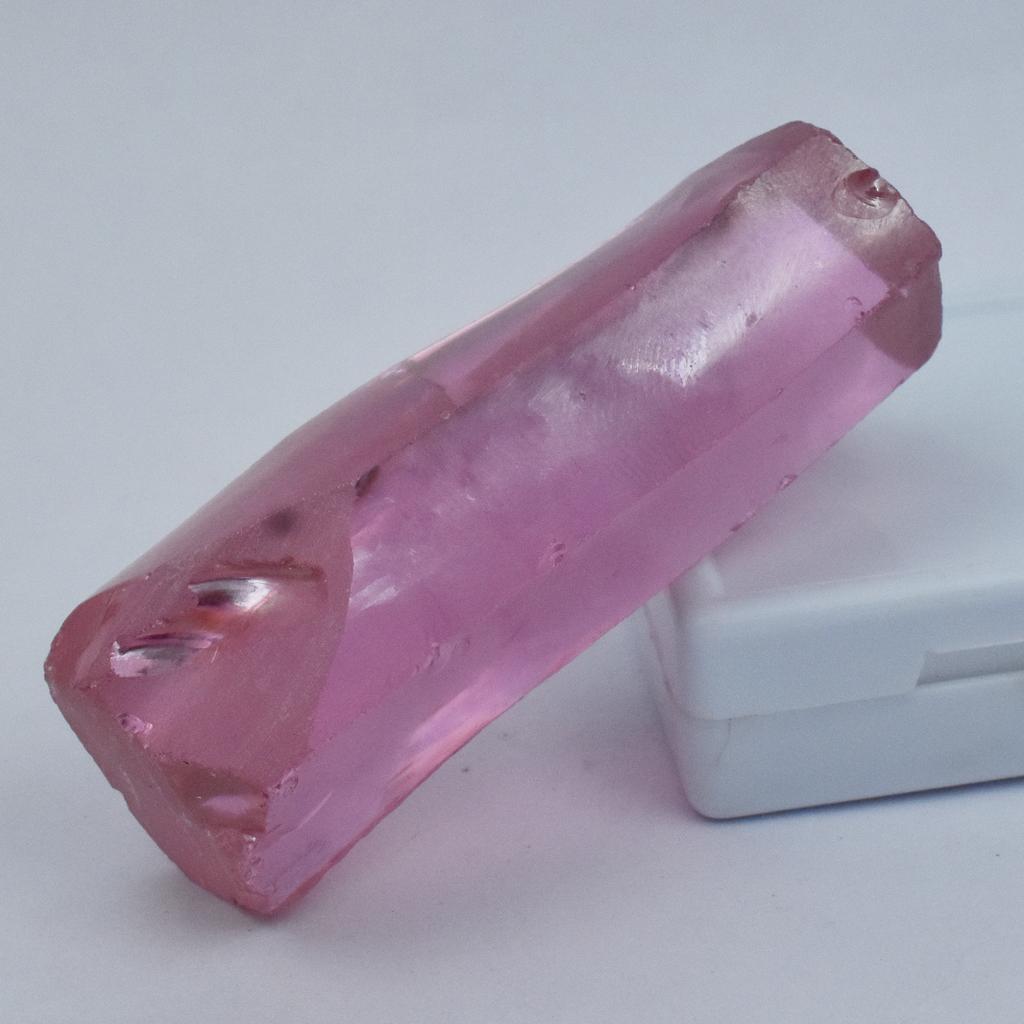 24.6 Ct Uncut Raw Pink Sapphire Rough Natural Loose Gemstone CERTIFIED