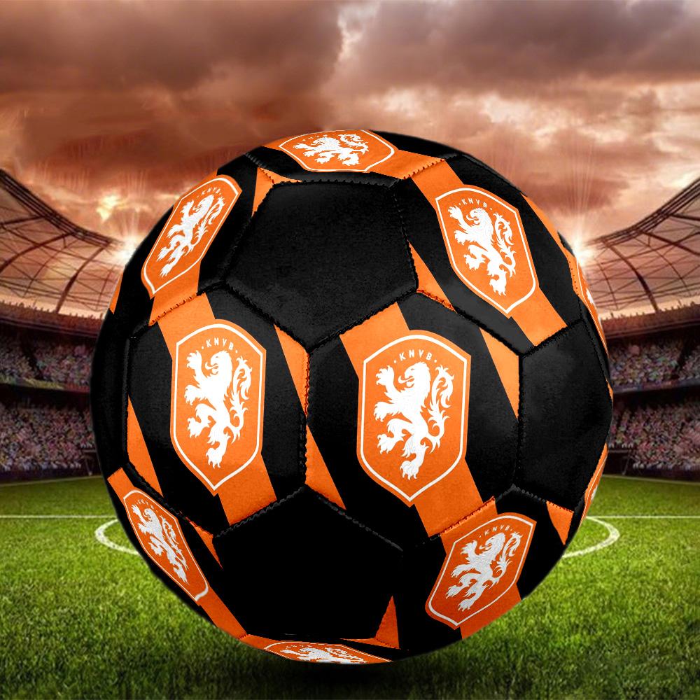 KNVB Indoor Soccer Ball Colorful Machine Stitched PVC Size 5 Team Training Competition Ready Durable High-Bounce Cool Sports Gift