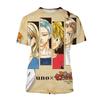 Летняя аниме-персонажи, креативный дизайн, 3D-печать, крутая и персонализированная модная футболка