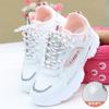 Summer New Style Comfortable Thick-soled Casual Shoes, Mesh Breathable Travel Sneakers, Fashionable White Shoes for Women