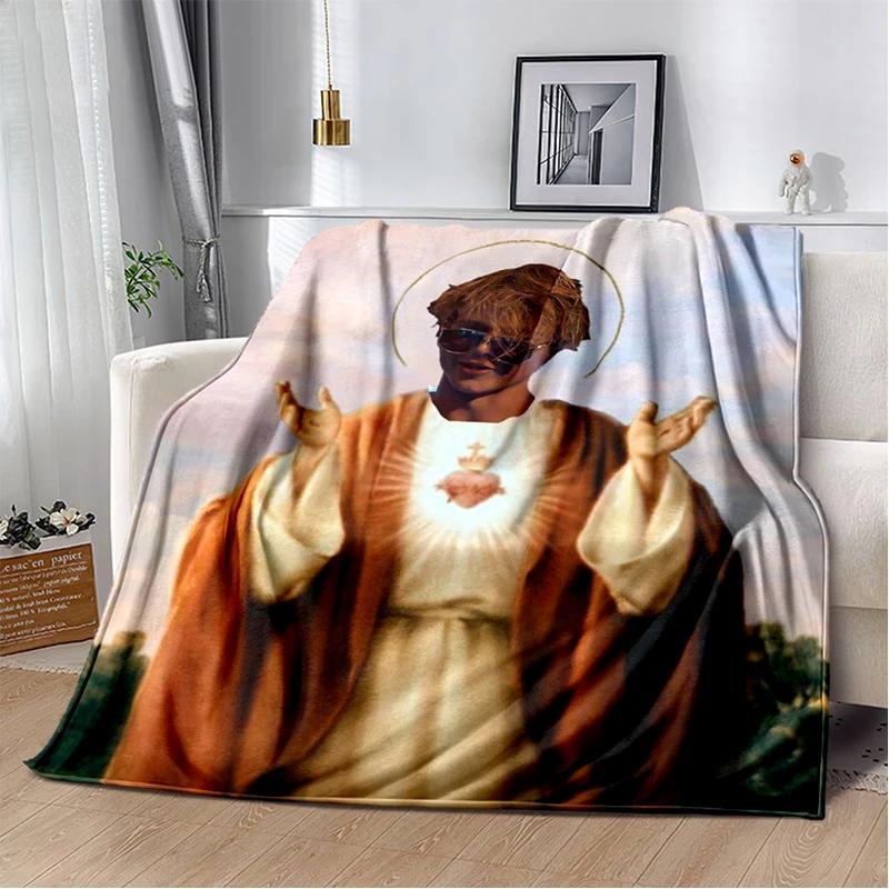 JJ Maybank 2025 New Style Rudy PankowStar Flannel Blanket,Soft Throw Blanket for Home Bedroom Bed Sofa Travel Cover Kid Gift