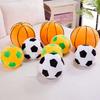 Баскетбольная плюшевая игрушка, футбольная плюшевая 3D мягкая спортивная подушка, мяч, футбольная кукла, украшение для спальни, домашнего офиса, дети