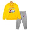 Boys Girl Hooded Sets Super Kitties Anime Hoodie Fleece Sweatshirt Cat Jacket 2pcs Pullover+pant Autumn Kids Boutique Clothes
