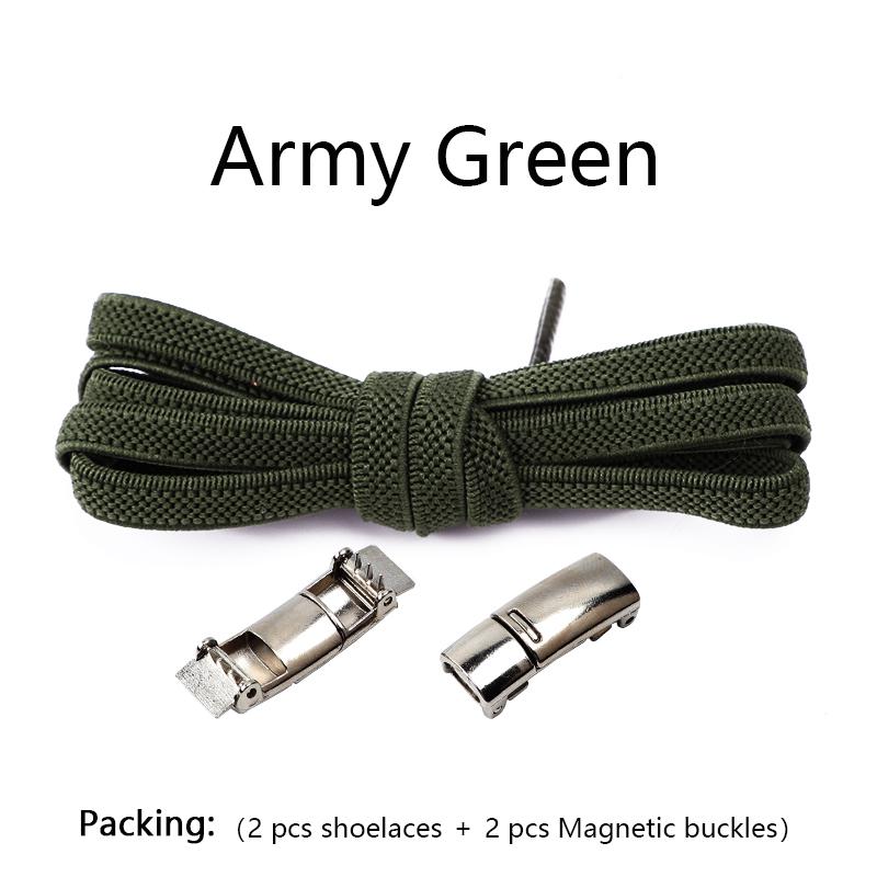 1 пара шнурков без завязывания, магнитная застежка, эластичные шнурки для детских и взрослых кроссовок, плоские резиновые шнурки