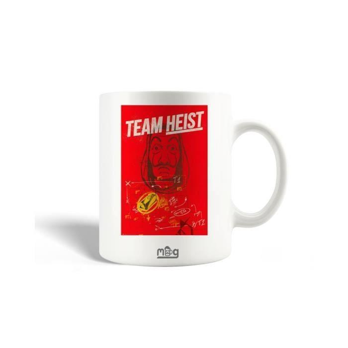 Mug - La Casa De Papel - Team Heist - Ceramic - 30cl - Dishwasher Safe