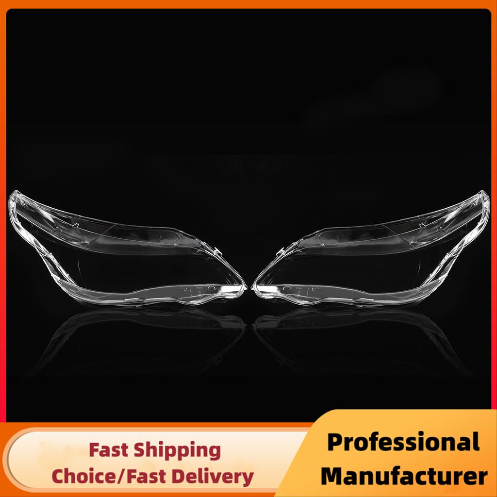 Left+Right Car Headlight Lens Cover Lampshade Shell For BMW E60 E61 25I 530I 545I 550I 2003-2010 Headlight Cover