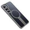 For Samsung Galaxy S25+ Case Compatible with MagSafe Rotating Straight Kickstand TPU+PC Matte Phone Cover