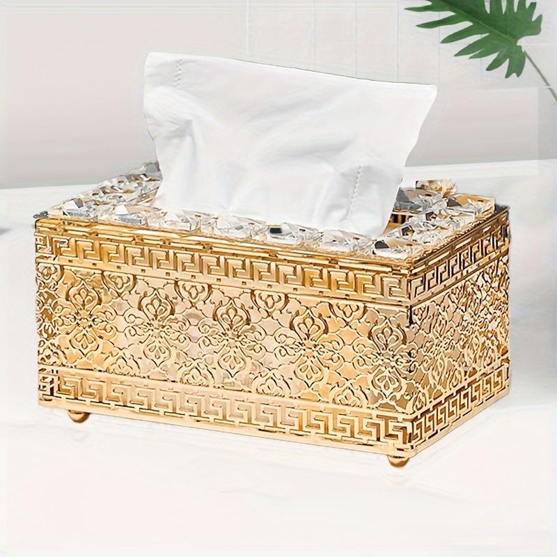 European-style Napkin Dispenser Bedroom Office El Cafe Coffee Square Crystal Cube Bar Napkin Box Tissue Box