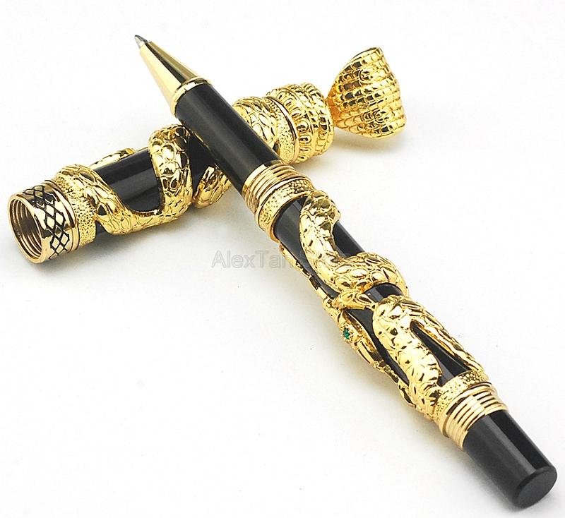 Ручка-роллер Jinhao Business Snake Серый Кобра 3D Узор Текстура Рельефная Скульптурная Технология Отличная Канцелярия Подарок для Письма Ручка