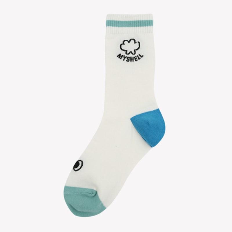 my shell one-line socks_20111SO (4 colors)