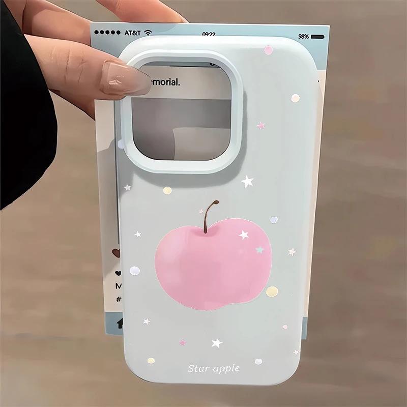Звездная пыль Яблоко подходит для чехла для мобильного телефона iPhone17Promax 16 липкий рис 14 матовый 15 большие отверстия женские модели