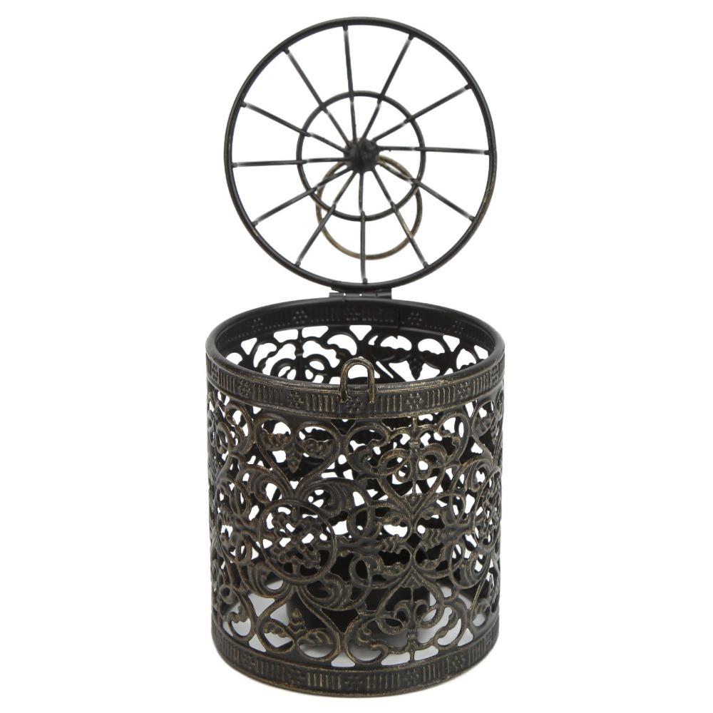 Brush Gold Vintage Candle Holder European Retro Hanging Candle Lantern Party Ambience
