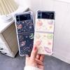 For Samsung Galaxy Z Flip 4 3 Case Transparent Glitter Star Planet Clear Shockproof Back Cover For Samsung Z Flip4 Zflip3 Case