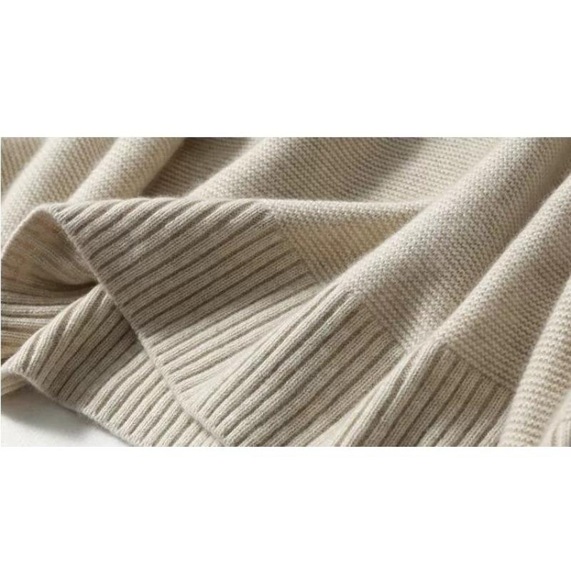 Dimanaf 2024 Осень Женские Полосатые Свитера Вязание Базовая Мода О-Образный Вырез Стиль Свободный Пуловер Свитер