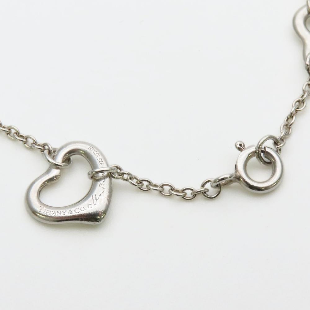 Used TIFFANY&Co. bracelet Open heart Silver925 4.4g Silver El Saperetti