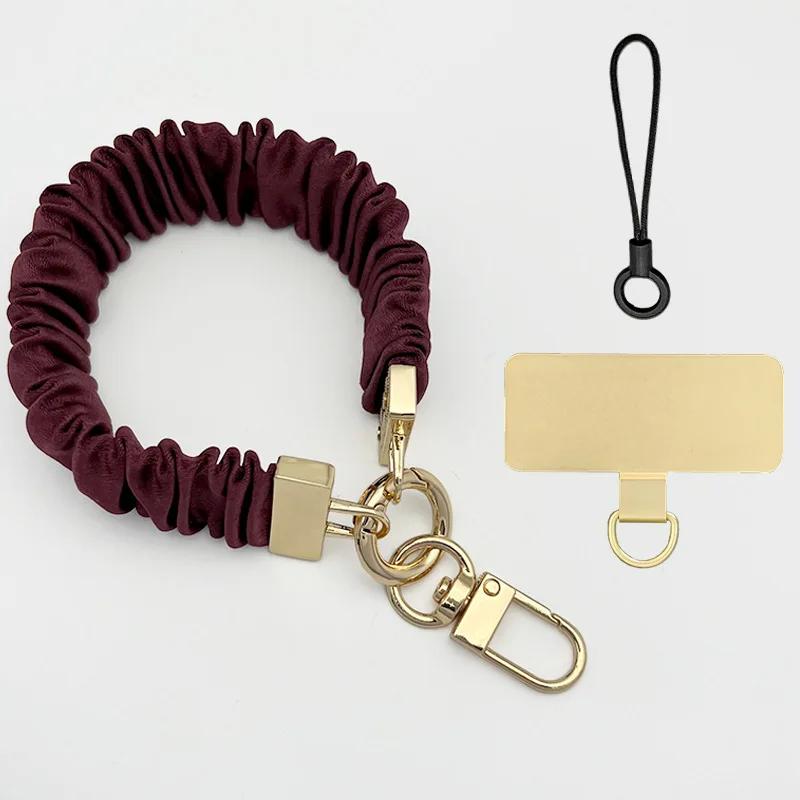 Mobile Phone Lanyard Cloth Anti-lost Mobile Phone Chain Women's Phone Lanyard High-grade Wrist Bracelet for Women Decoration