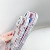 Transparent Wave Edge Painted Silicone Case for Xiaomi Redmi Note 10 11 12 iPhone 15 14 13 11 Samsung A54 A34 A24 Funda Cat Piggy Bear Cover Bumper