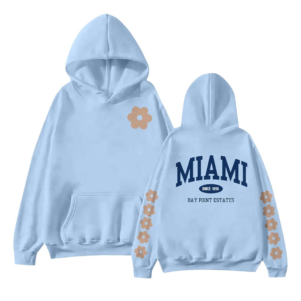 Женская мода с принтом, длинный рукав, свободная толстовка, верхняя часть, осенняя толстовка с капюшоном