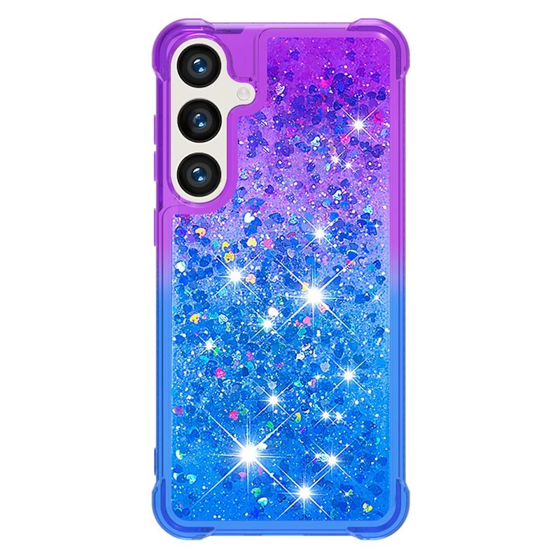 Чехол s24 fe на Для Funda Samsung Galaxy S24 FE Чехол Блестящий Динамичный Жидкий Чехол Для Samsung S 24 Ultra S24+ S24FE Чехлы Coque
