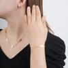 Серебряный/Золотой Нержавеющая Сталь Готический Крест Регулируемый Браслет Классический для Женщин Девушек Вечеринки Религиозные Украшения Повседневная Носка