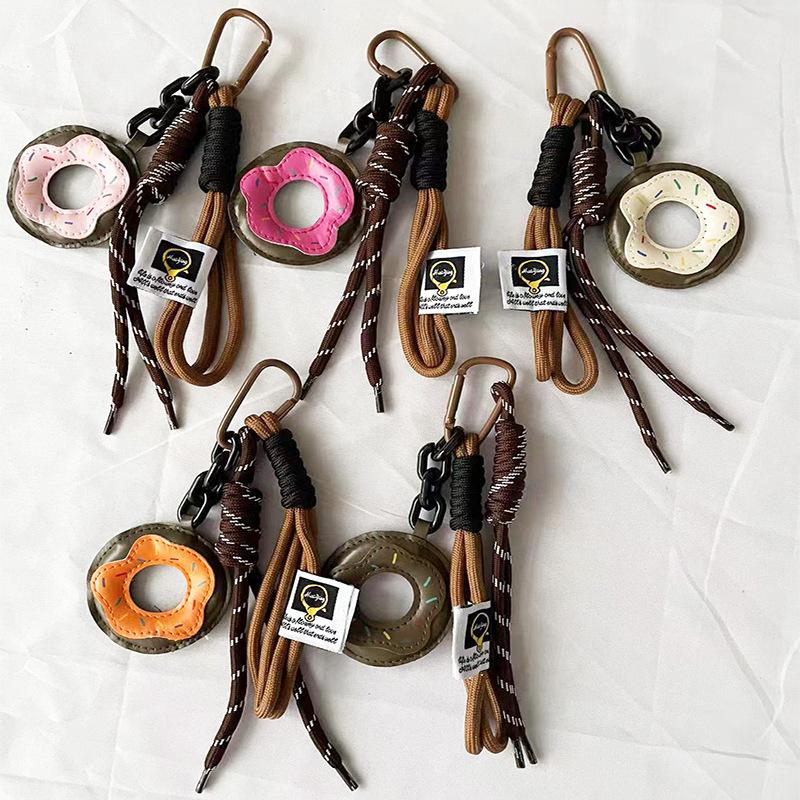Bag Charm Ladies' Bag Pendants Cartoon Donuts Cute Sweet Bag Accessories Multifunctional Keychains For Girl