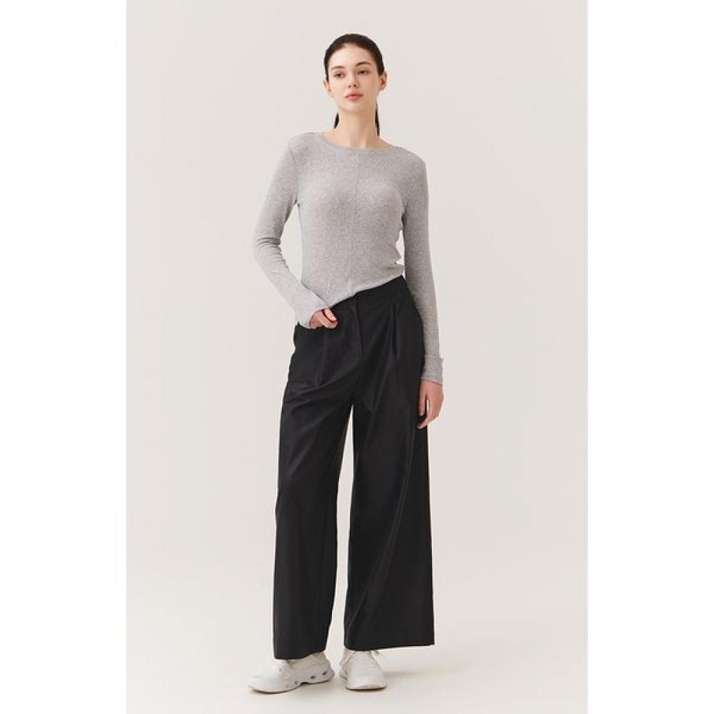 Huit Fake Leather Wide Fit Pants Htwpn5k02t