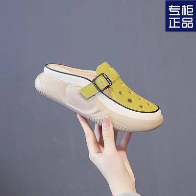 Baotou полупрозрачные дышащие туфли женские 2025 новые дырочные туфли летняя одежда удобные сандалии модная женская одежда