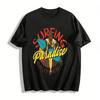 Графичная повседневная футболка California Surfing Paradise, 100% хлопок