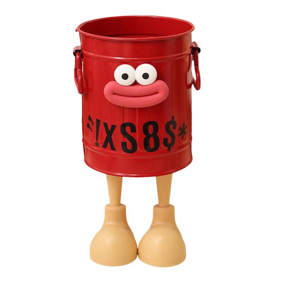 Cartoon Pen Holder Desktop Pen Organizer for Office Desk Storage Cute Pencil Marker Holder Simple Retro Storage Bucket