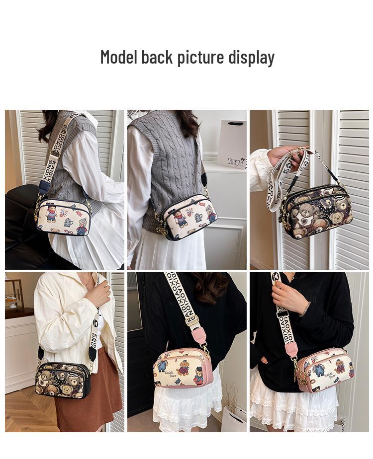 Hello Kitty Women's Crossbody Bag - New Cute Bear Camera Design