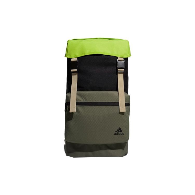 adidas Большой вместимости Полиэстер Тренировочный Дорожный Рюкзак Унисекс Рюкзак Черный Зеленый GE5784