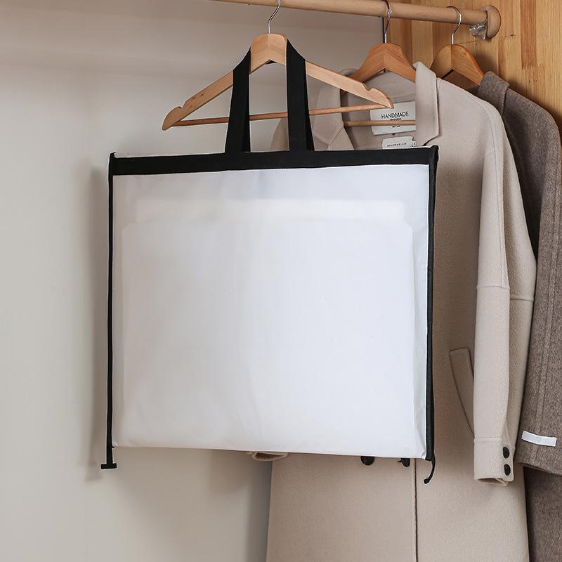 Утолщенный водонепроницаемый пылезащитный подвесной мешок для хранения костюмов, пальто и свадебных платьев