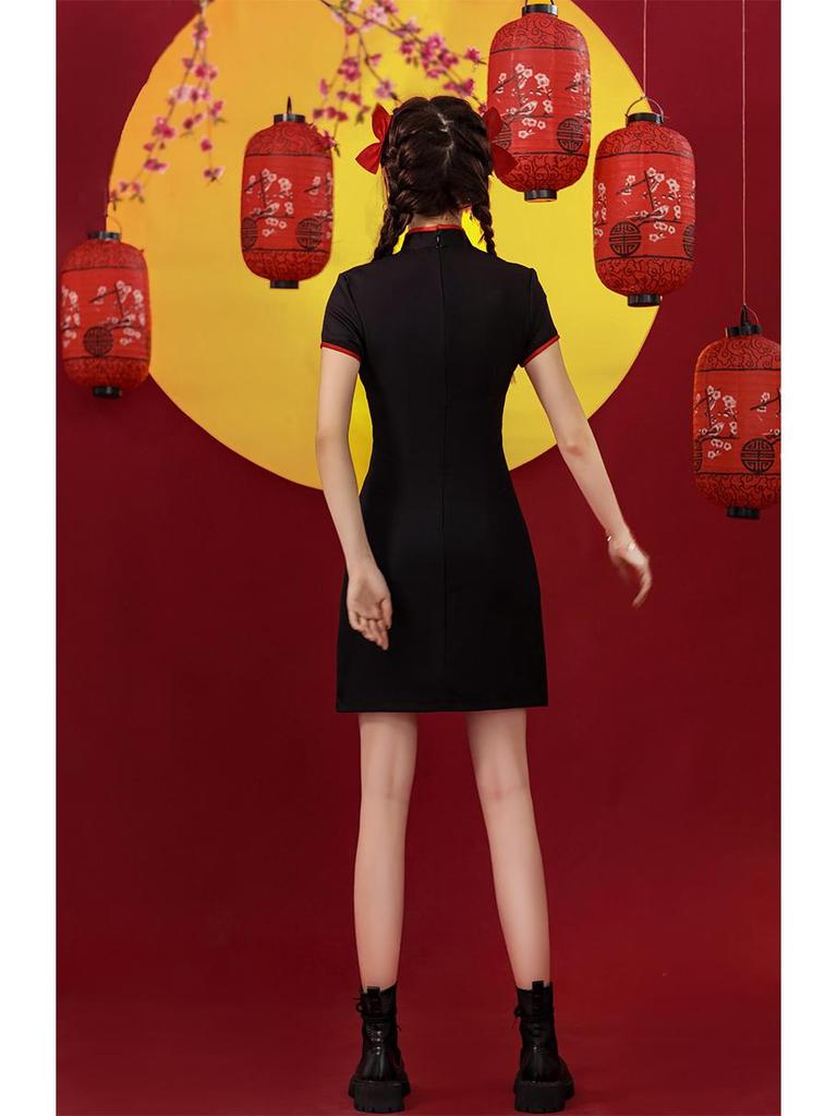2025 Summer Black Qipao: Youthful, Modern Chinese Style