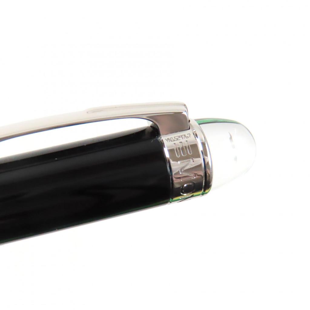 Excellent MONTBLANC Ballpoint pen Starwalker White Star Twist Type Black Silver Used