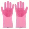 Scrubber Magic Dishwashing Cleanner Sponge Silicon Hair Removal Glove Pet Grooming Cleaning Gloves Dog Cat Bathing Shampoo Glove