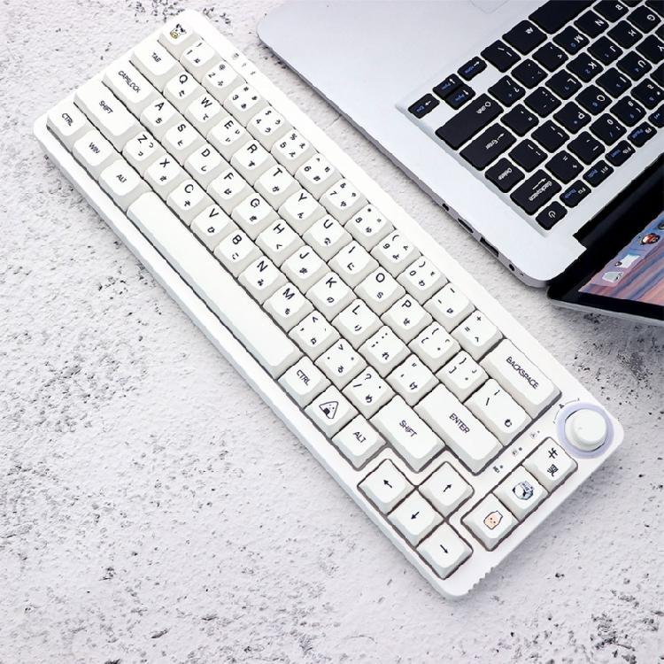 Колпачки для клавиш PBT профиля XDA с японскими символами, 126 шт., молочно-белые, минималистичная тема для кастомизаторов механических клавиатур