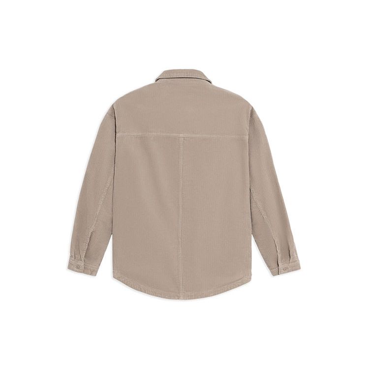 Li Ning Badfive вельветовая свободная повседневная куртка с лацканами мужская куртка цвета хаки AFDS069-1