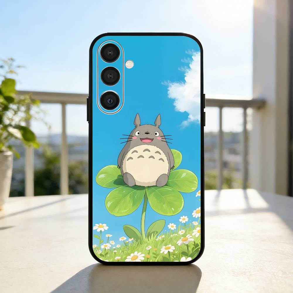 Lovely My N-Neighbor-T-Totoros  Phone Case For Samsung  A73,A21s,A22,A31,A32,A52,A53,A71,A80,Soft Black Shell