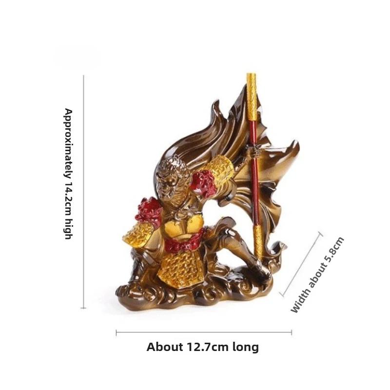 Меняющий цвет чайный питомец Король Обезьян - Чувствительная к теплу буддийская скульптура для декора автомобиля, Креативный чайный аксессуар в подарок для любителей чая