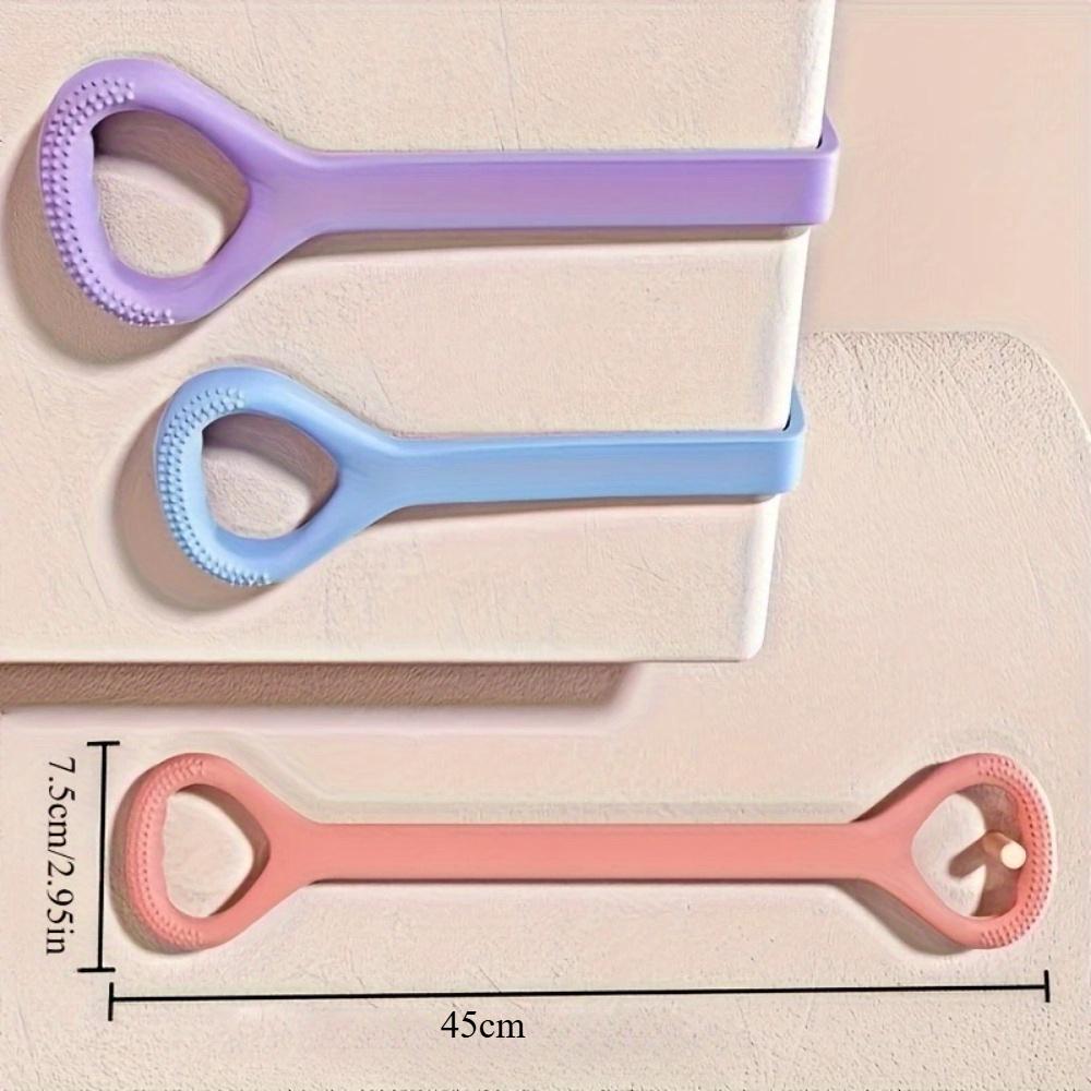 [2pcs Silicone Yoga Bands] 2pcs High-Quality Silicone 8-Shaped Yoga Resistance Bands | Textured Grip for Back, Waist & Arm Workouts